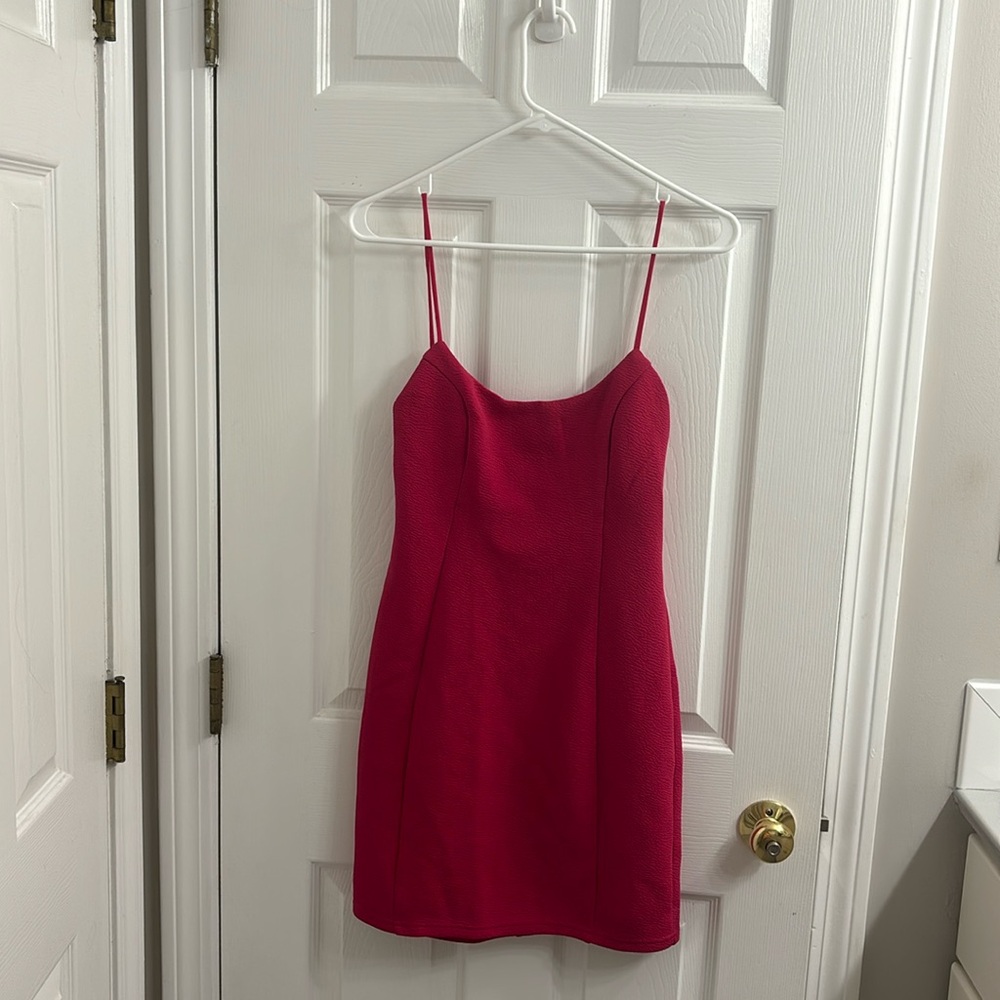 Lulus size medium hot pink mini dress